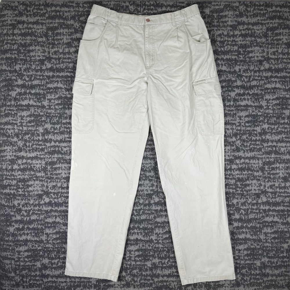 Columbia Cargo Pants Mens 36x30 Tan Hiking Outdoor Utility Straight Leg Pockets